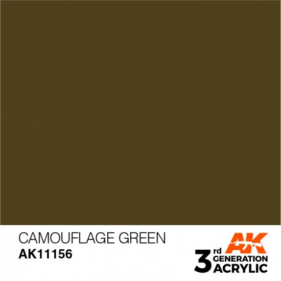 Acrylic Paint (3rd Generation) - Camouflage Green (17ml)