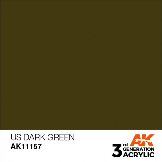 Acrylic Paint (3rd Generation) - US Dark Green (17ml)