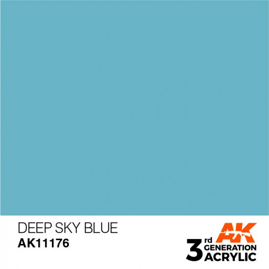 Acrylic Paint (3rd Generation) - Deep Sky Blue (17ml)