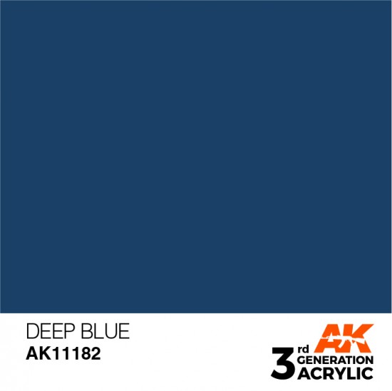 Acrylic Paint (3rd Generation) - Deep Blue (Intense Colours, 17ml)