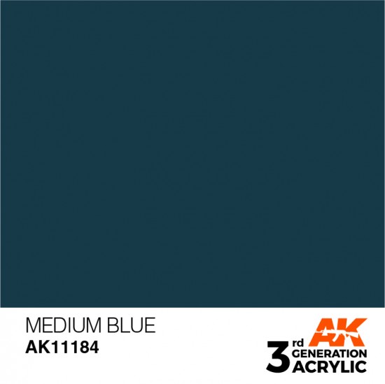 Acrylic Paint (3rd Generation) - Medium Blue (17ml)