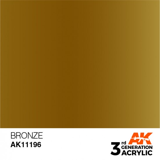 Acrylic Paint (3rd Generation) - Bronze (Metallic Colours, 17ml)