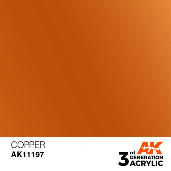 Acrylic Paint (3rd Generation) - Copper (Metallic Colours, 17ml)