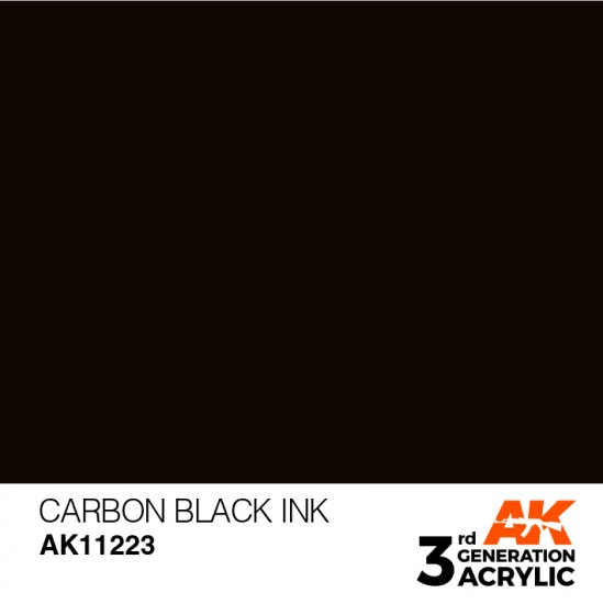 Acrylic Paint (3rd Generation) - Carbon Black INK (17ml)