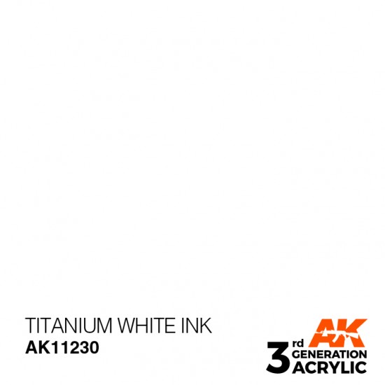 Acrylic Paint (3rd Generation) - Titanium White INK (17ml)