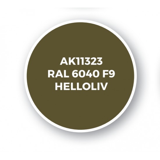 Acrylic Paint (3rd Generation) for AFV - RAL 6040 F9 Helloliv (17ml)