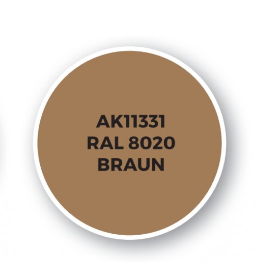 Acrylic Paint (3rd Generation) for AFV - RAL 8020 Braun (17ml)