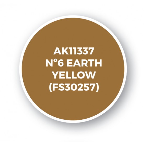 Acrylic Paint (3rd Generation) for AFV - No.6 Earth Yellow (FS30257) 17ml
