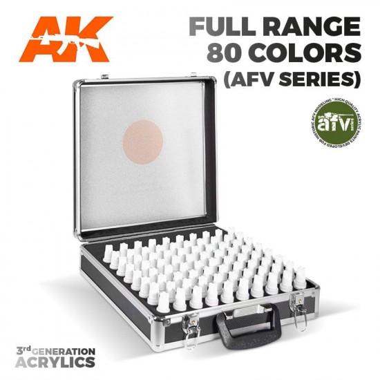 Metallic Briefcase with 3rd Generation Acrylics AFV Series (80 colours)