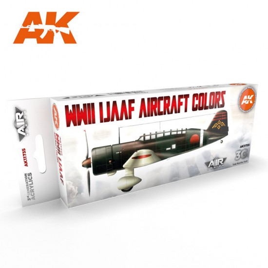 Acrylic Paint 3rd Gen set for Aircraft - WWII IJAAF Aircraft Colours (8x 17ml)