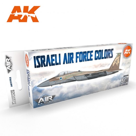 Acrylic Paint 3rd Gen set for Aircraft - Israeli Air Force Colours (8x 17ml)