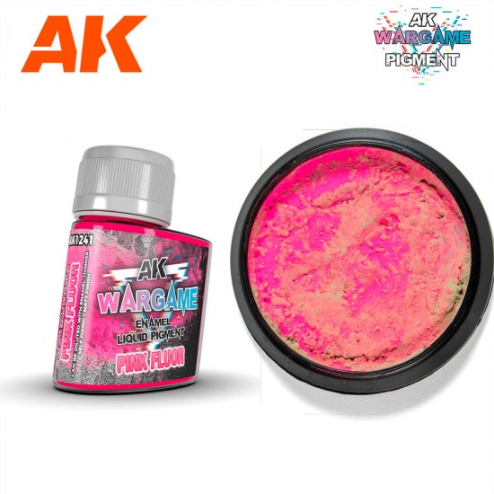 Enamel Liquid Pigment for Wargame - Pink Fluor (35ml)