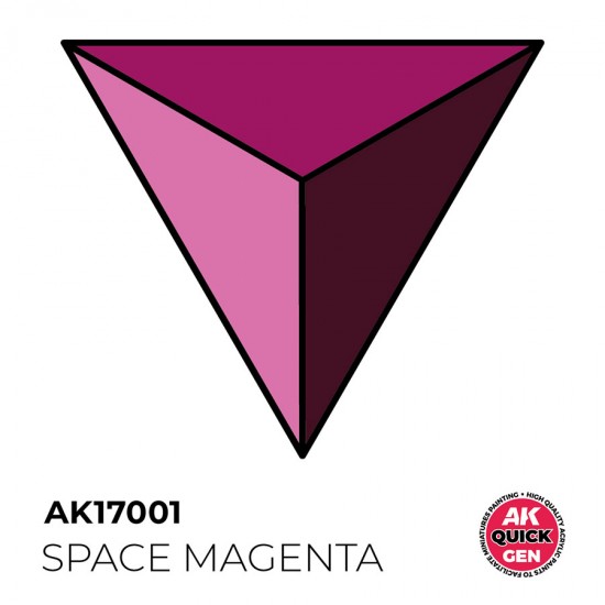 Acrylic Colour for Contrast Painting - Quick Gen #Space Magenta (18ml)