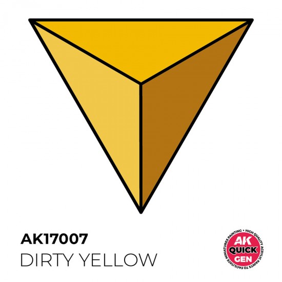 Acrylic Colour for Contrast Painting - Quick Gen #Dirty Yellow (18ml)