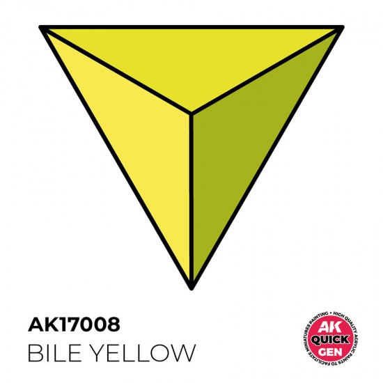 Acrylic Colour for Contrast Painting - Quick Gen #Bile Yellow (18ml)