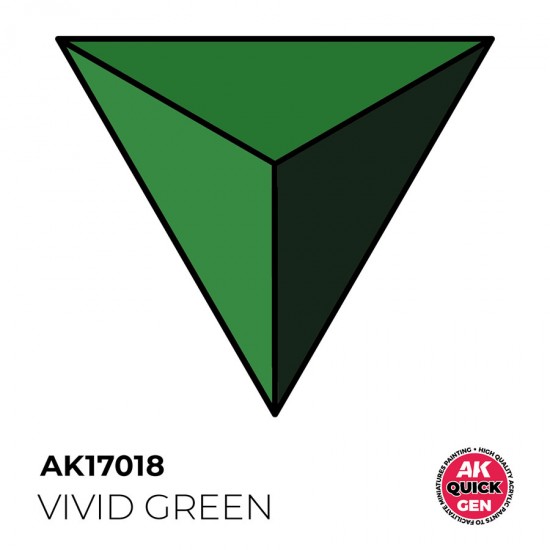 Acrylic Colour for Contrast Painting - Quick Gen #Vivid Green (18ml)