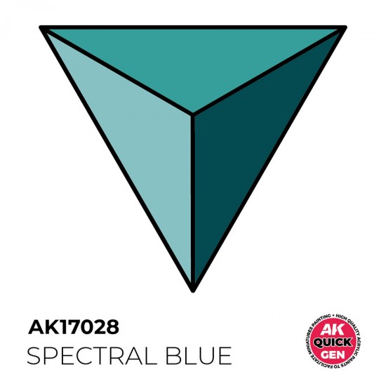 Acrylic Colour for Contrast Painting - Quick Gen #Spectral Blue (18ml)