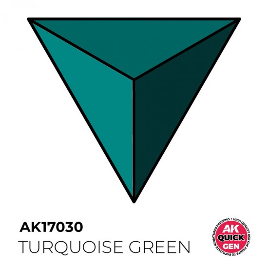 Acrylic Colour for Contrast Painting - Quick Gen #Turquoise Green (18ml)