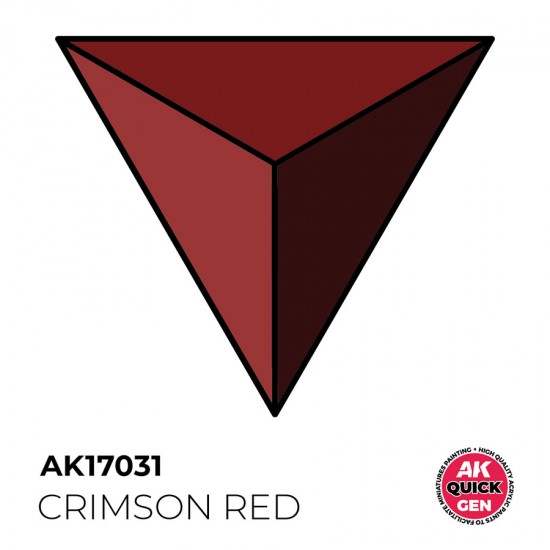 Acrylic Colour for Contrast Painting - Quick Gen #Crimson Red (18ml)