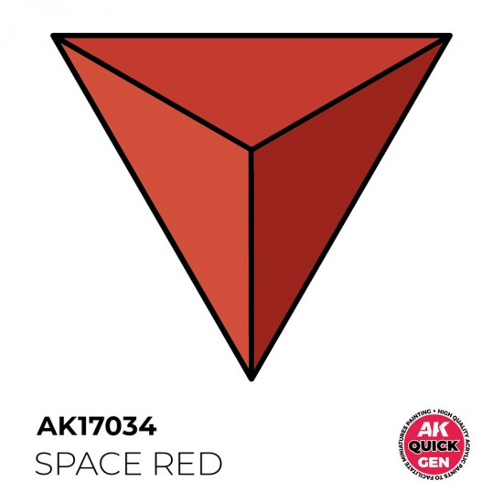 Acrylic Colour for Contrast Painting - Quick Gen #Space Red (18ml)