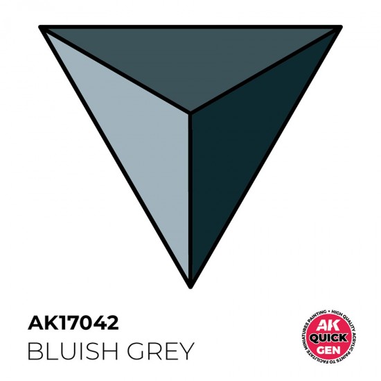 Acrylic Colour for Contrast Painting - Quick Gen #Bluish Grey (18ml)