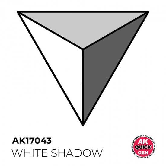 Acrylic Colour for Contrast Painting - Quick Gen #White Shadow (18ml)