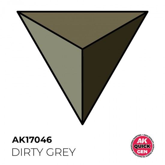 Acrylic Colour for Contrast Painting - Quick Gen #Dirty Grey (18ml)