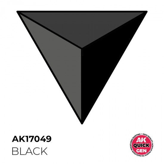 Acrylic Colour for Contrast Painting - Quick Gen #Black (18ml)