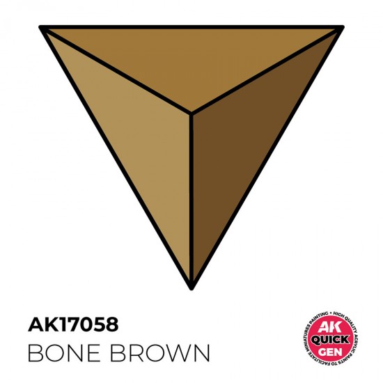 Acrylic Colour for Contrast Painting - Quick Gen #Bone Brown (18ml)