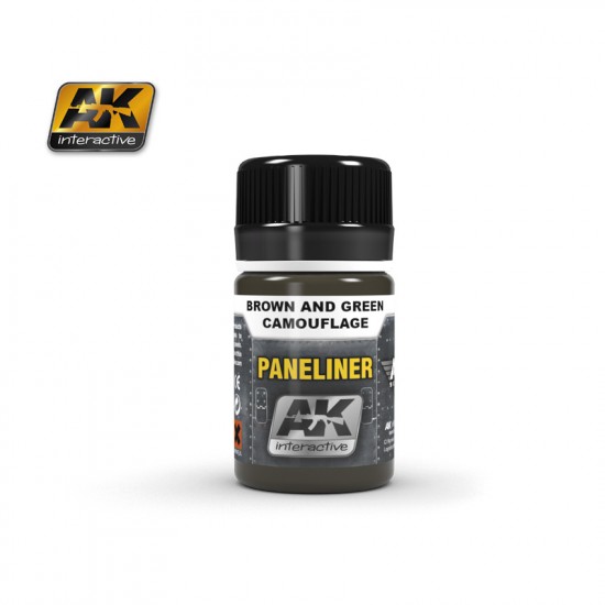 Enamel Paint - Paneliner for Brown and Green Camouflage (35ml)