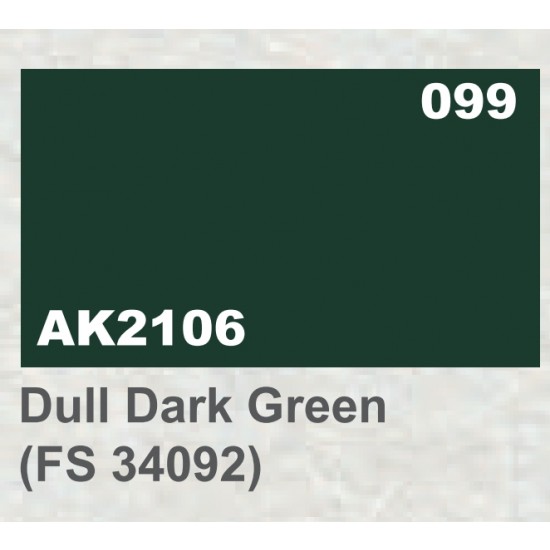 Acrylic Paint - Dull Dark Green (FS 34092) 17 ml
