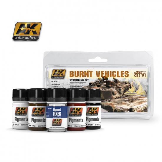 Weathering Pigment Set - Burnt Vehicles (5 x 35ml)