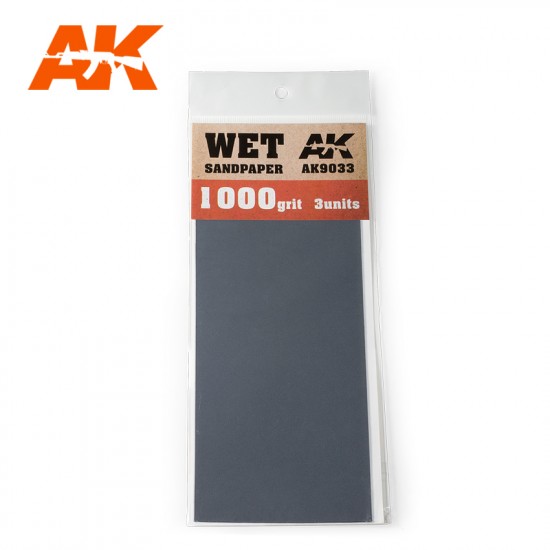 Wet Sandpaper 1000 Grit (3pcs)