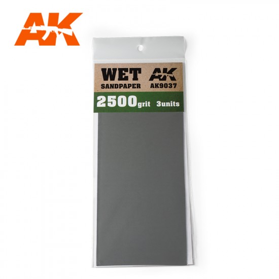 Wet Sandpaper 2500 Grit (3pcs)