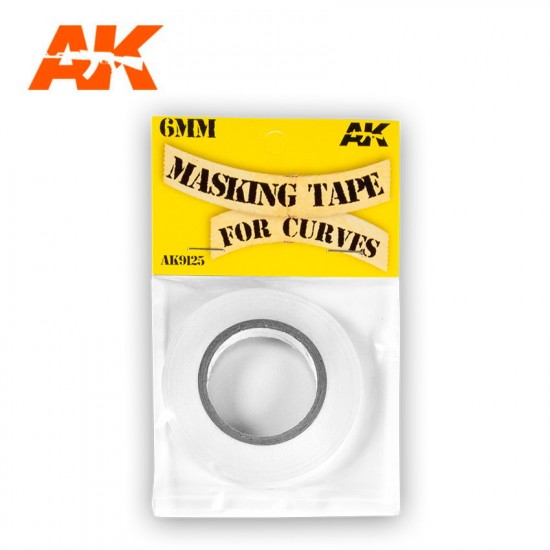 6mm Masking Tape for Curves (length: 18m)