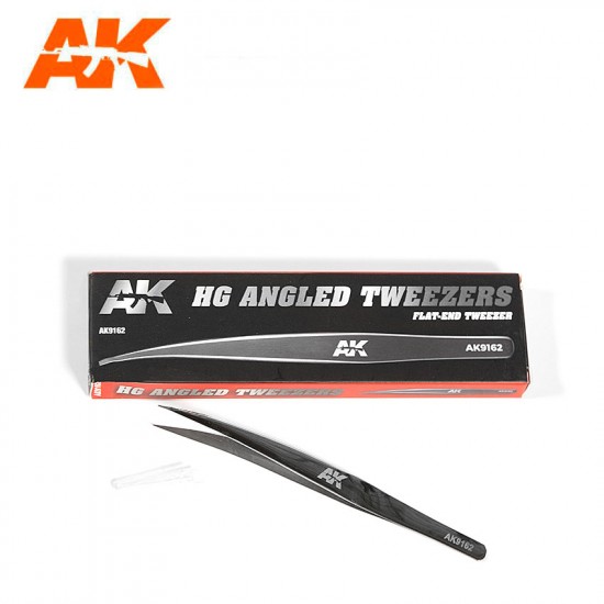 HG Angled Tweezers #02 (Flat-End)