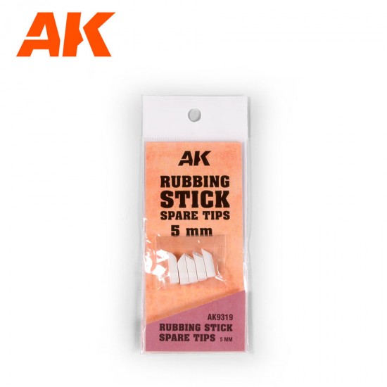 Rubbing Stick Spare Tips 5mm (5 refills) for AK-9317