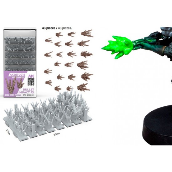 Wargames Basing Bit - Special Effects #Bullet Impact FX (43pcs)