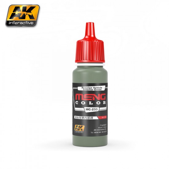 Meng Colour Series Acrylic Paint - Russian Vehicle Interior Green (17ml)