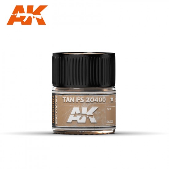 Real Colours Aircraft Acrylic Lacquer Paint - Tan FS 20400 (10ml)