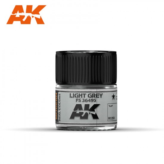Real Colours Aircraft Acrylic Lacquer Paint - Light Grey FS 36495 (10ml)