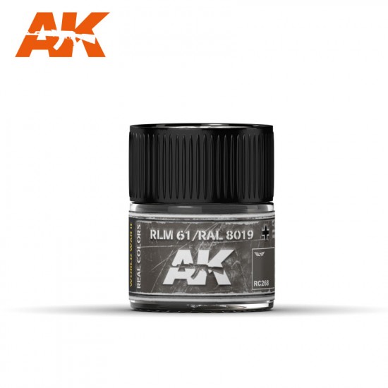 Real Colours Aircraft Acrylic Lacquer Paint - RLM 61 / RAL 8019 (10ml)