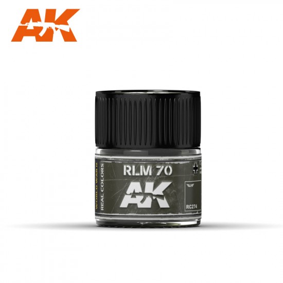 Real Colours Aircraft Acrylic Lacquer Paint - RLM 70 (10ml)