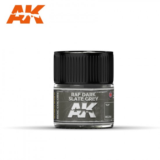 Real Colours Aircraft Acrylic Lacquer Paint - RAF Dark Slate Grey (10ml)