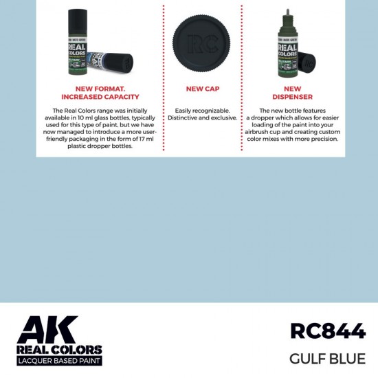 Real Colours Lacquer Based Paint - Civil #Gulf Blue (17ml)