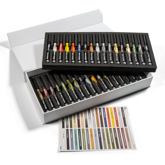 Real Colours Markers Deluxe Case (34 pens, acrylic) for Model/Miniature ...