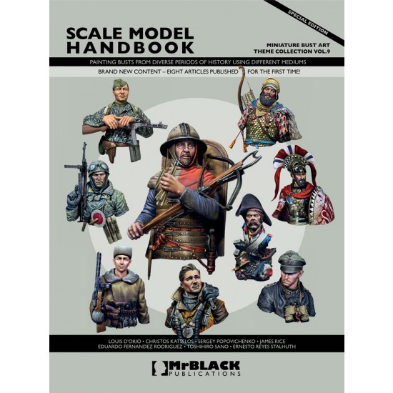 Scale Model Handbook: Theme Collection Vol.9 Miniature Bust Art (English, 84 pages)