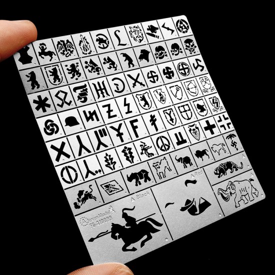 1/32, 1/35 WWII German 502nd Heavy Tank Battalion Emblem Stencil Masking