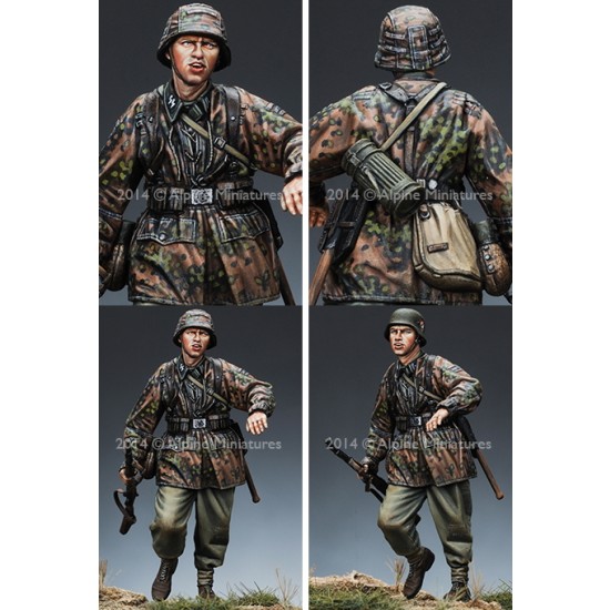 1/35 WWII German WSS Infantry #2 (1 Figure w/2 Different Heads)