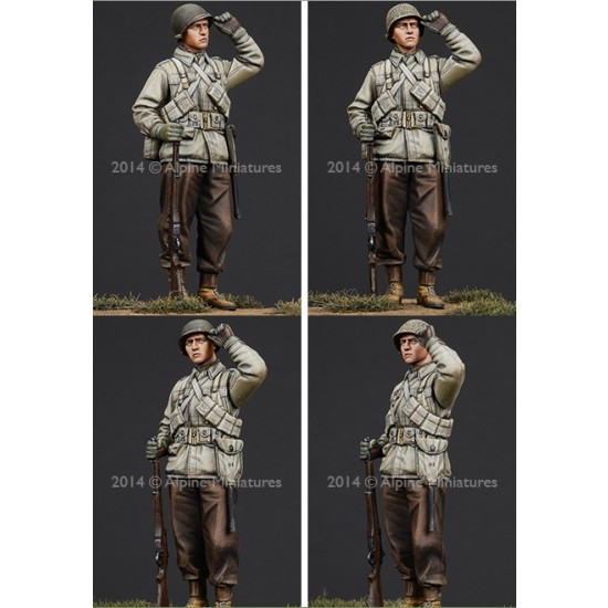 1/35 WWII US Infantry (1 figure w/2 different heads)